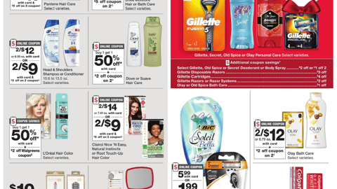 Walgreens P&G Holiday Rebate Feature